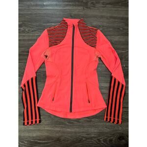 Lululemon Forme Jacket Light Flare/Classic Stripe Light Flare Inkwell size 4